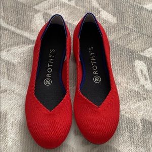 Rothy’s flats, cherry size 8, EUC